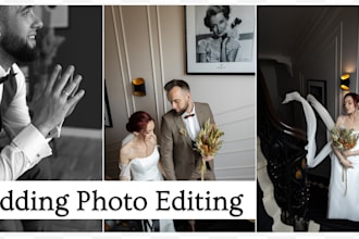 do wedding photo editing