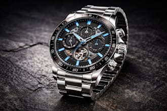 create realistic 3d watch animation, modeling and watch design for manufacturing