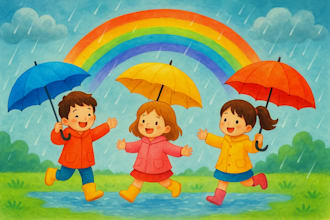 draw children story book illustration watercolor