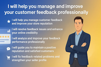 help you manage customer feedback and improve your store reputation