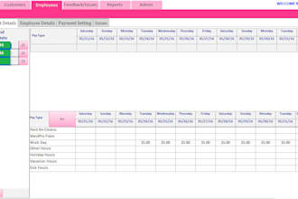 build an amazing app for managing project and employee timesheet