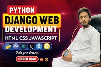 develop a full stack python django web app with react