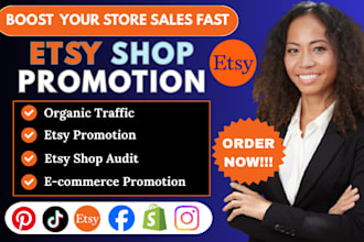 do etsy store promotion, etsy promotion to increase organic traffic etsy sales