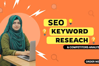 do SEO keyword research and competitors analysis