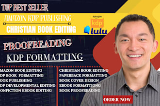 edit christian book for amazon KDP format self help ebook, paperback publishing