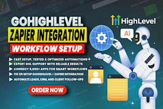 setup or fix gohighlevel integration with zapier automation
