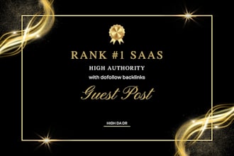 do high da saas guest post with dofollow backlinks