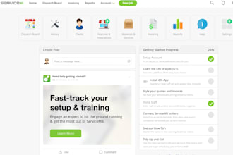 set up your servicem8 profile