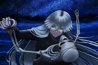 do detailed anime art