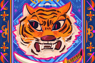 draw playful and fun illustrations for t shirts and merch