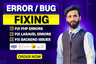 urgently fix bugs, errors and optimize PHP, laravel websites