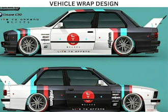 design car wrap, vehicle wrap, truck wrap, boat wrap, trailer, vehicle sticker