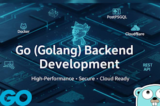 build a secure, scalable and high quality backend using  go golang