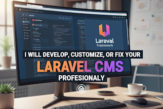 create dynamic cms websites using  laravel