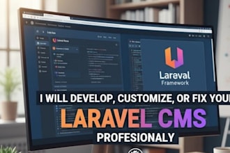 create dynamic cms websites using  laravel