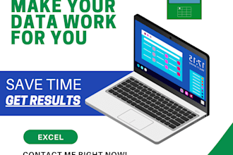 any excel work fast and professionally