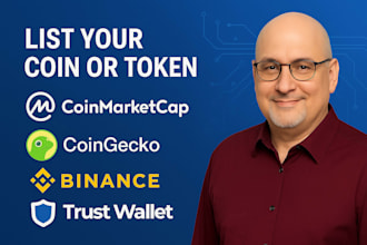 fast track token listing on coingecko, coinmarketcap and trustwallet