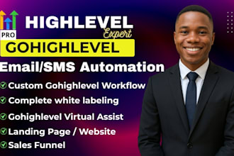 set gohighlevel email sms automation workflow gohighlevel funnel workflow expert