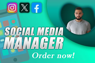 be your social media marketing manager and content creator