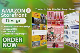 build amazon storefront, redesign storefront for brand store promotion