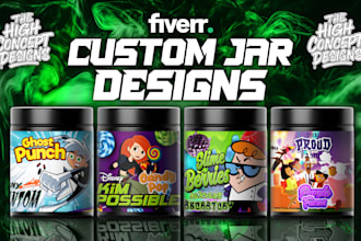 design custom jar designs and cbd product packaging labels