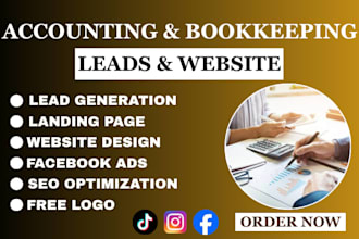 tax accounting leads bookkeeping leads, accounting website bookkeeping website