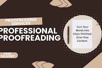 proofread and edit your articles and documents