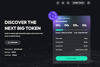 create presale website, presale smart contract integration, crypto website