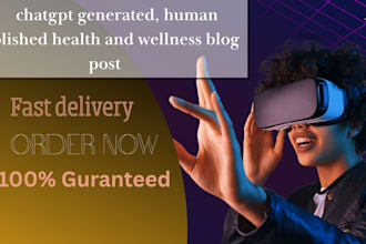 write chatgpt generated, human polished health and wellness blog post
