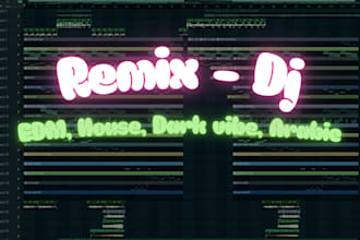 do dj and remix edm, trap, hip hop, house, pop, reggaeton, and techno tracks