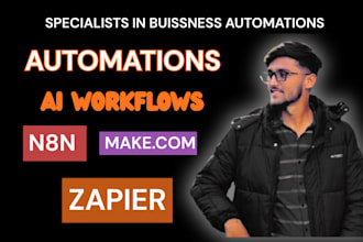 automate your workflows using zapier and make and n8n integrations