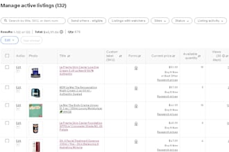 do ebay listing, ebay ds virtual assistant, ebay product research