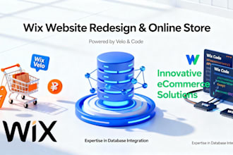 wix website redesign wix online store website wix velo wix code wix database