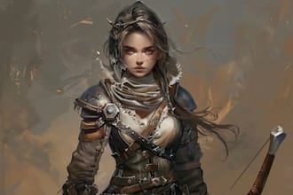 fantasy character art and unique fantasy character