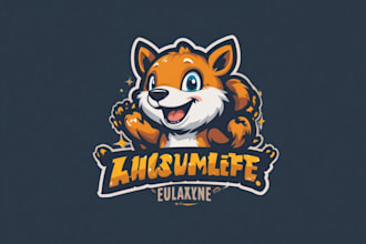 design animal cartoon logo and mascot