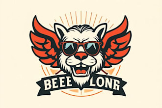 design a vintage logo or retro badge for your brand