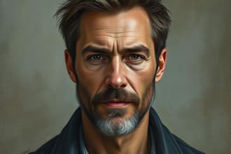 paint a realistic digital portrait