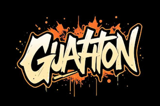 draw graffiti font, logo, hip hop, or merchandise