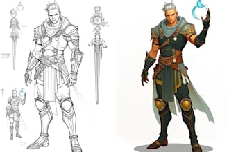 illustrate fantasy art creatures and characters