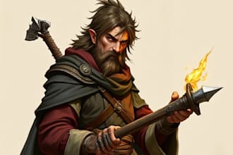 dnd, fantasy character and dnd character