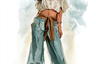 draw a fashion illustration or sketch