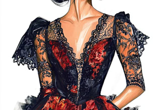 draw professional fashion illustration