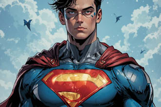 superhero character for comics