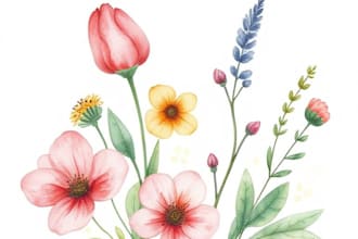 create a botanical watercolor illustration