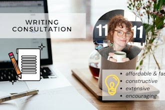 be your writing coach and provide an insightful consultation
