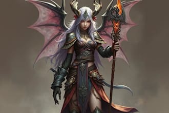 fantasy character art and unique fantasy character
