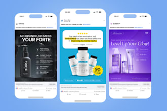 create high performing static ad designs for meta