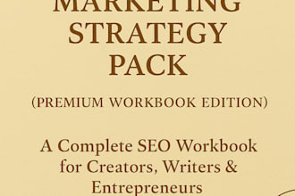 create your premium SEO marketing strategy workbook