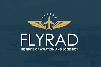 design professional aviation, airplane logo badge patch