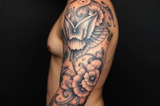 create a tattoo design of tattoo sleeve